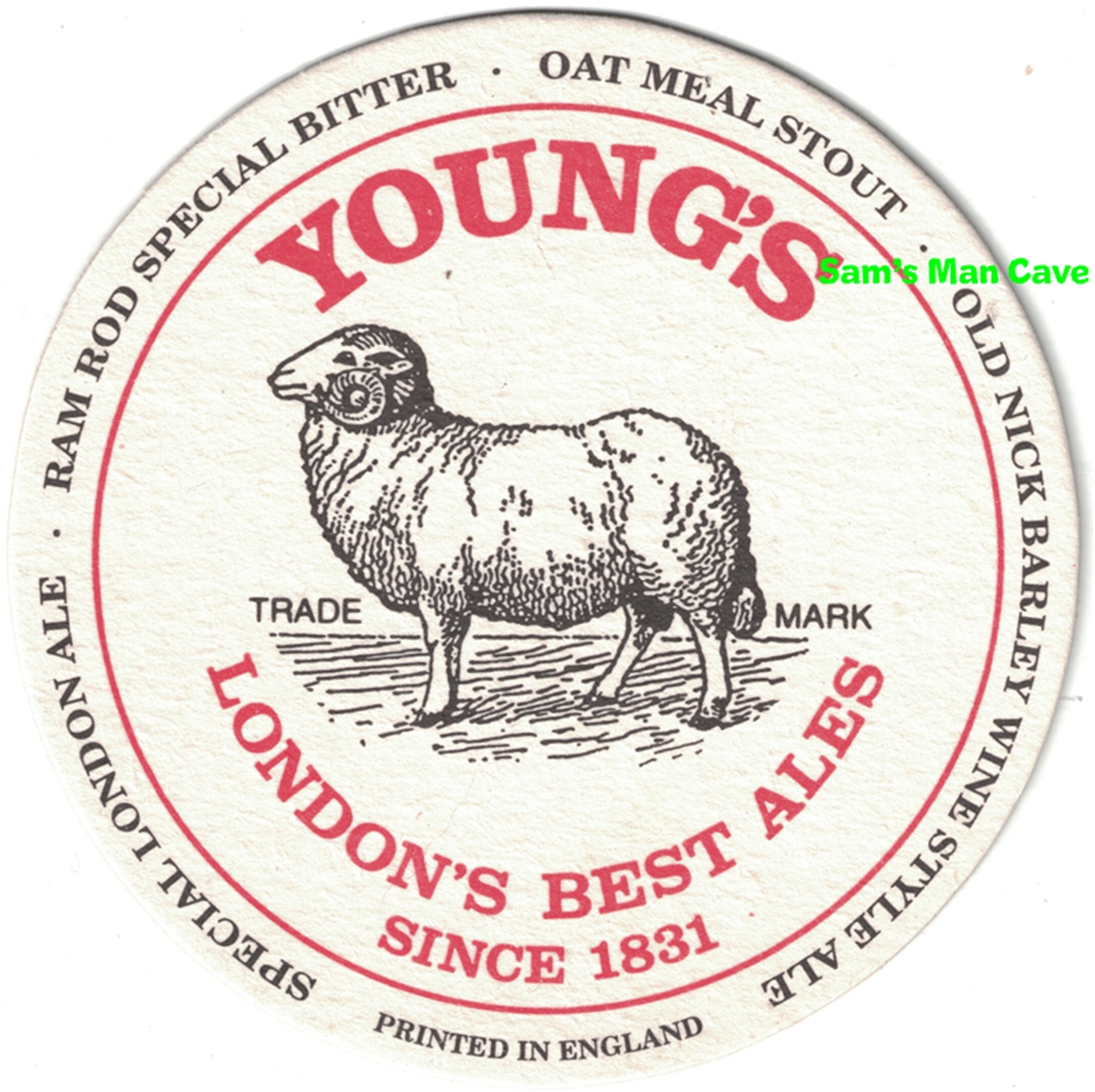 Young's Beer Coaster