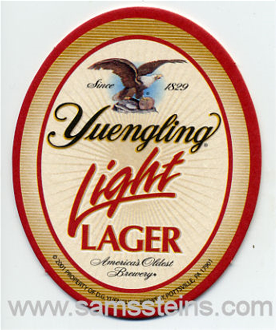 Yuengling Light Lager Beer Coaster