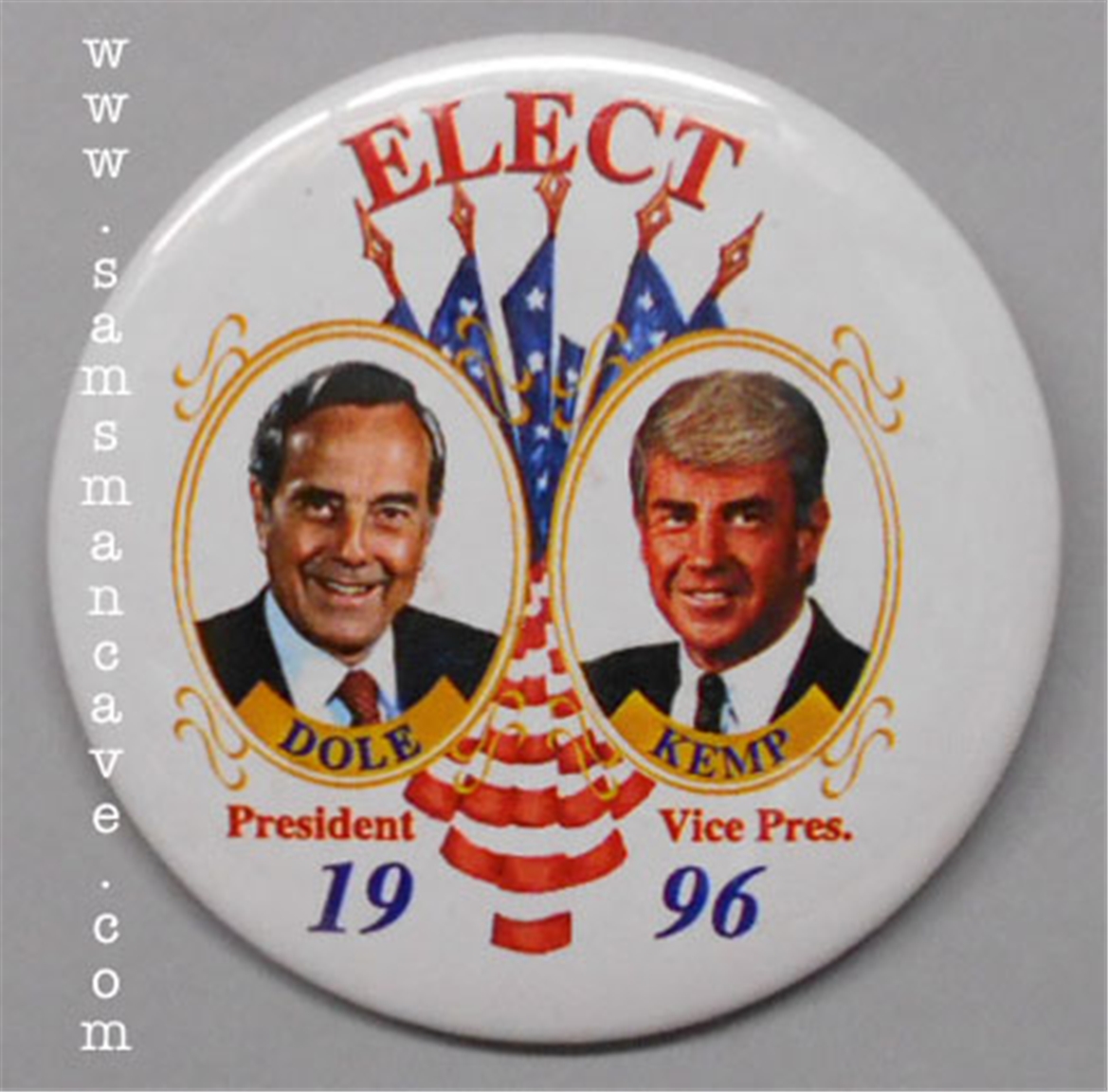 1996 Elect Dole Kemp Pin