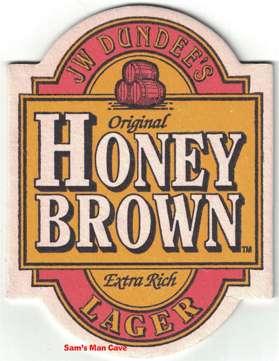 JW Dundee's Honey Brown Beer Coaster
