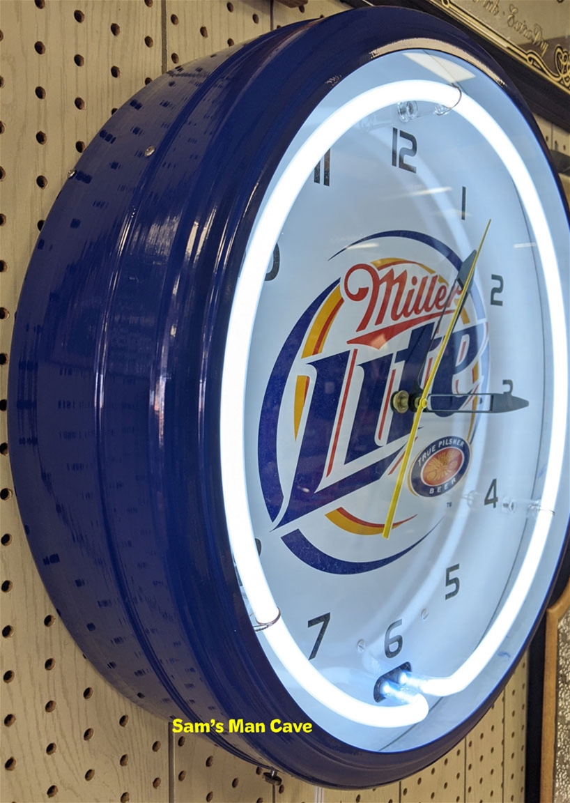 Miller Lite Neon Clock