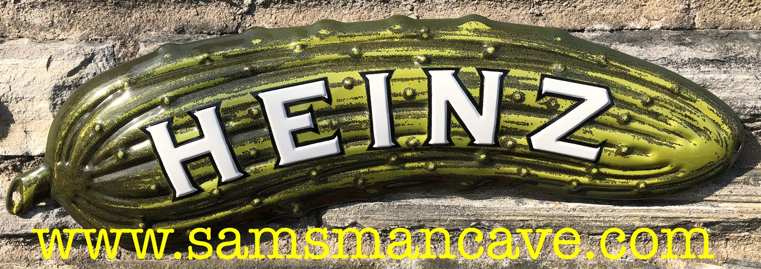 Heinz Pickle Embossed Tin Sign