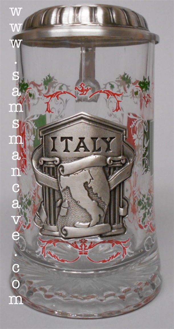 Glass Heritage Series Italy Beer Stein