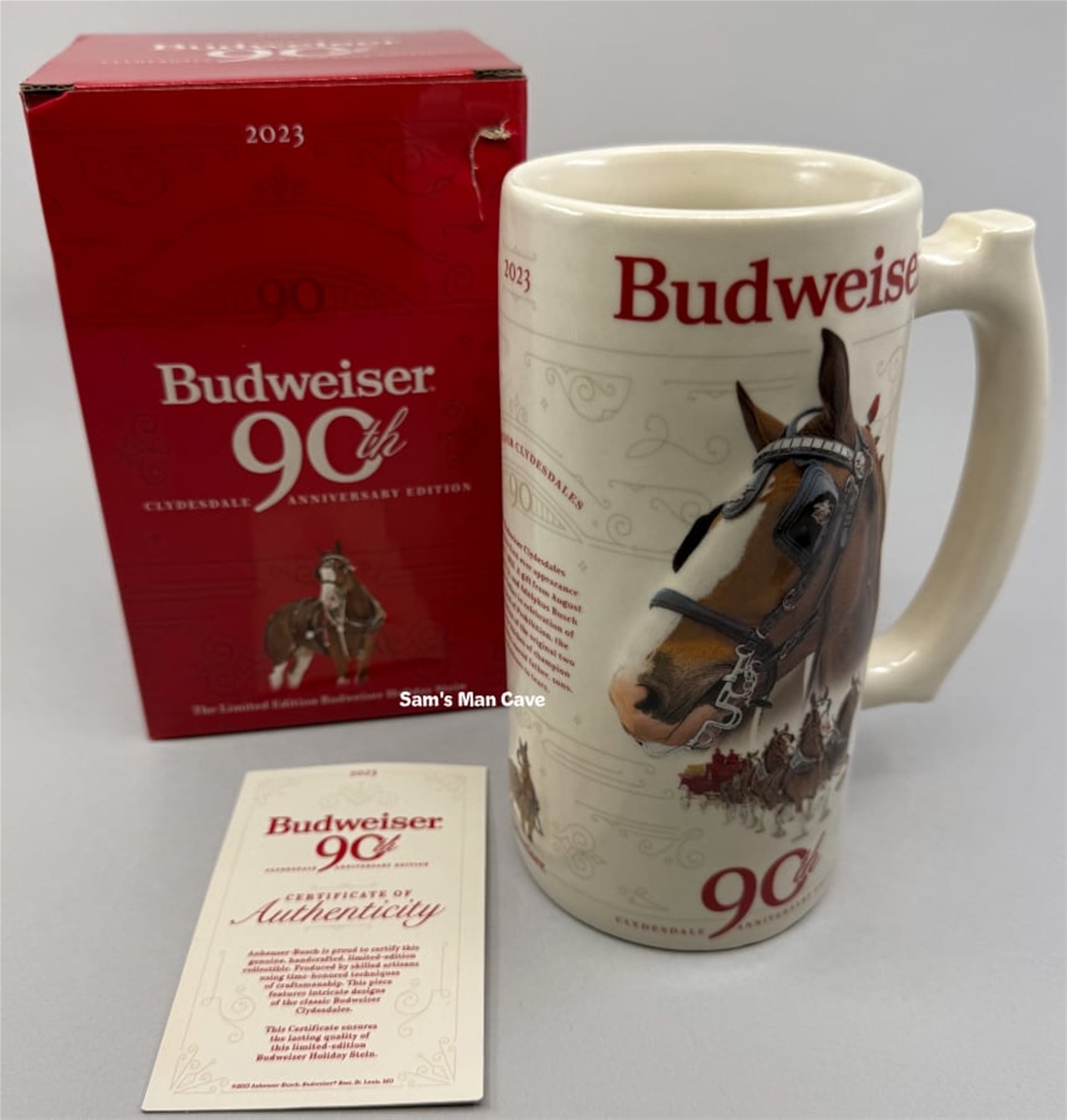 2023 Budweiser 90th Clydesdale Anniversary Holiday Mug - FLAWED