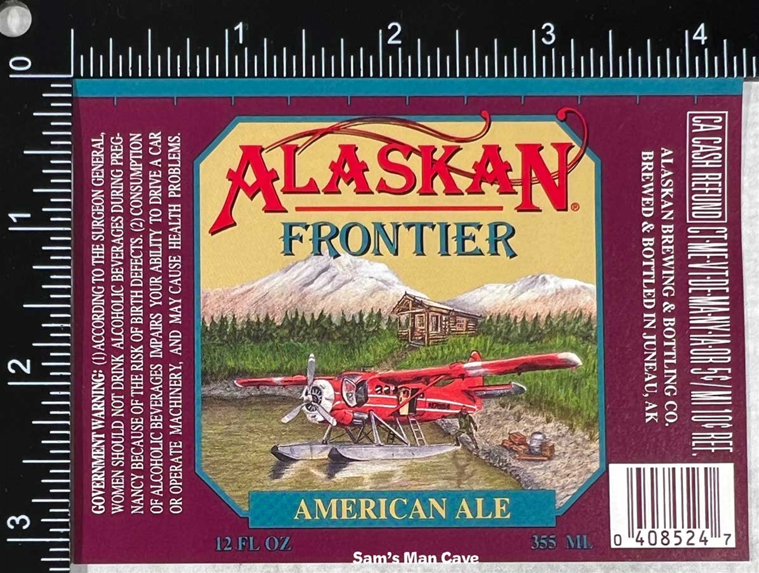 Alaskan Frontier American Ale Label