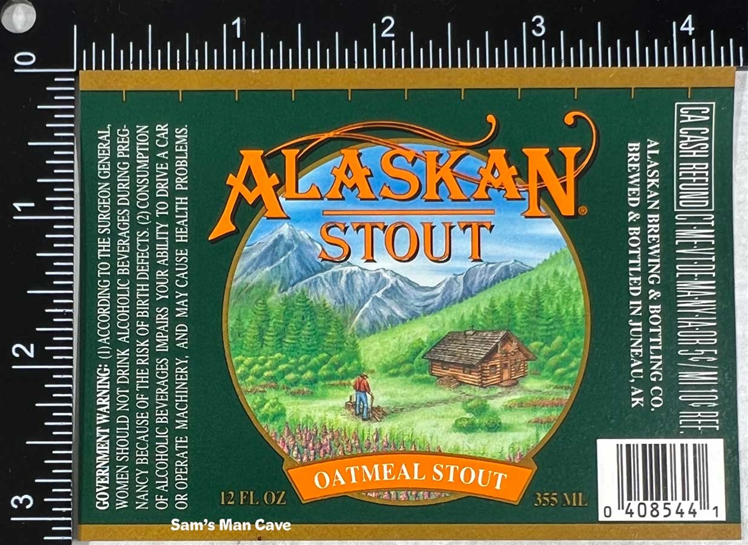 Alaskan Stout Oatmeal Stout Label