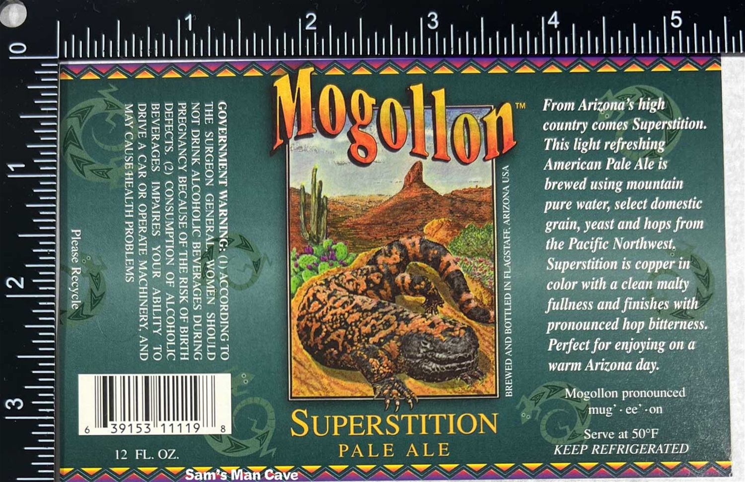 Mogollon Superstition Pale Ale Label