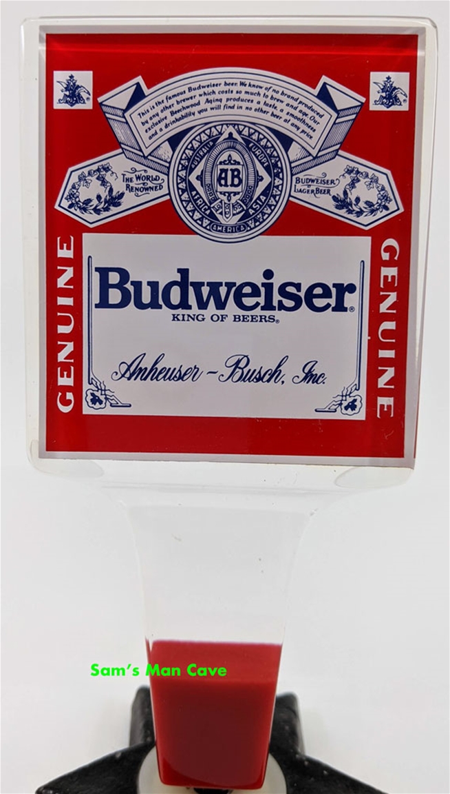 Budweiser Label Tap Handle