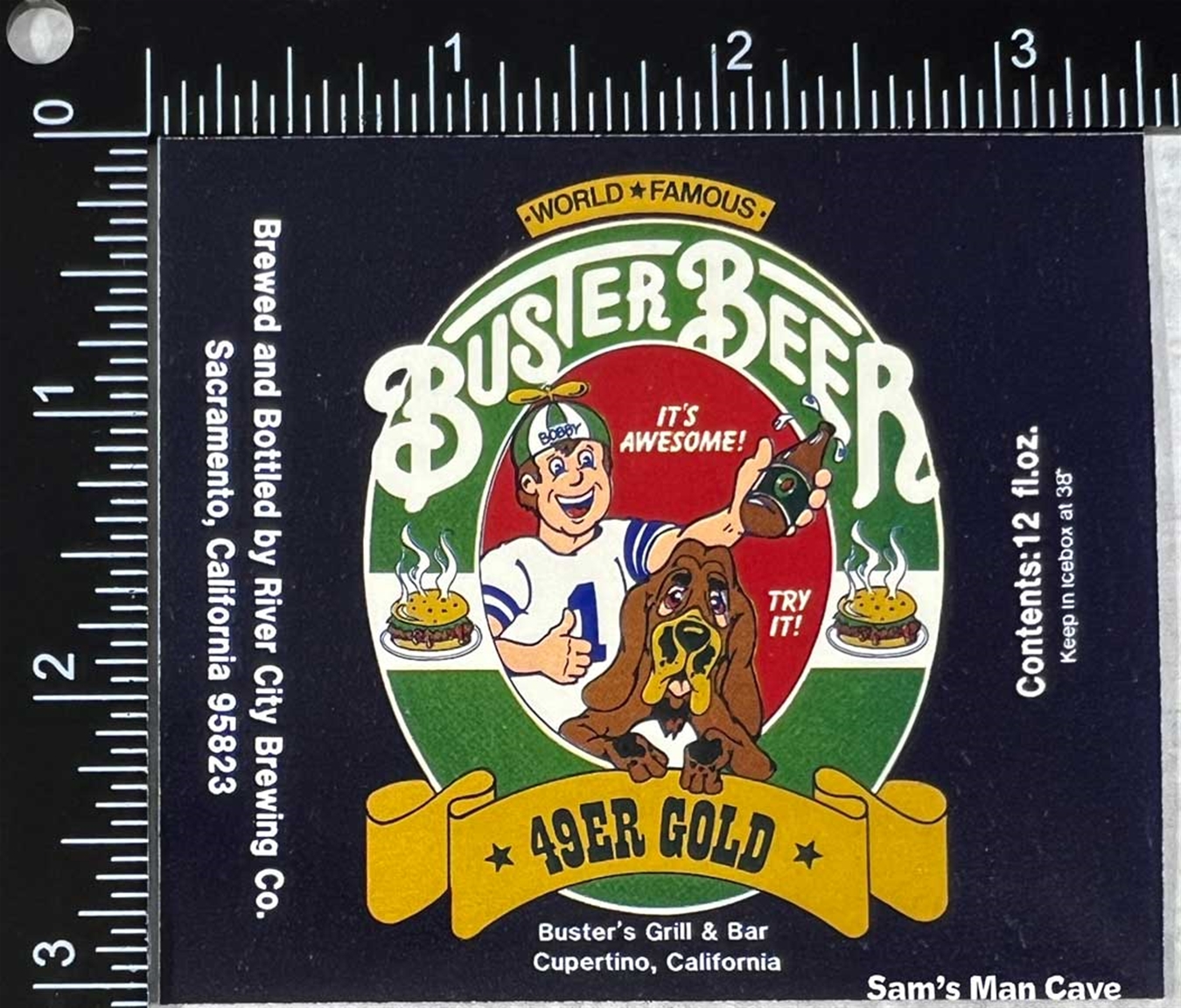 River City Buster Beer 49er Gold Label