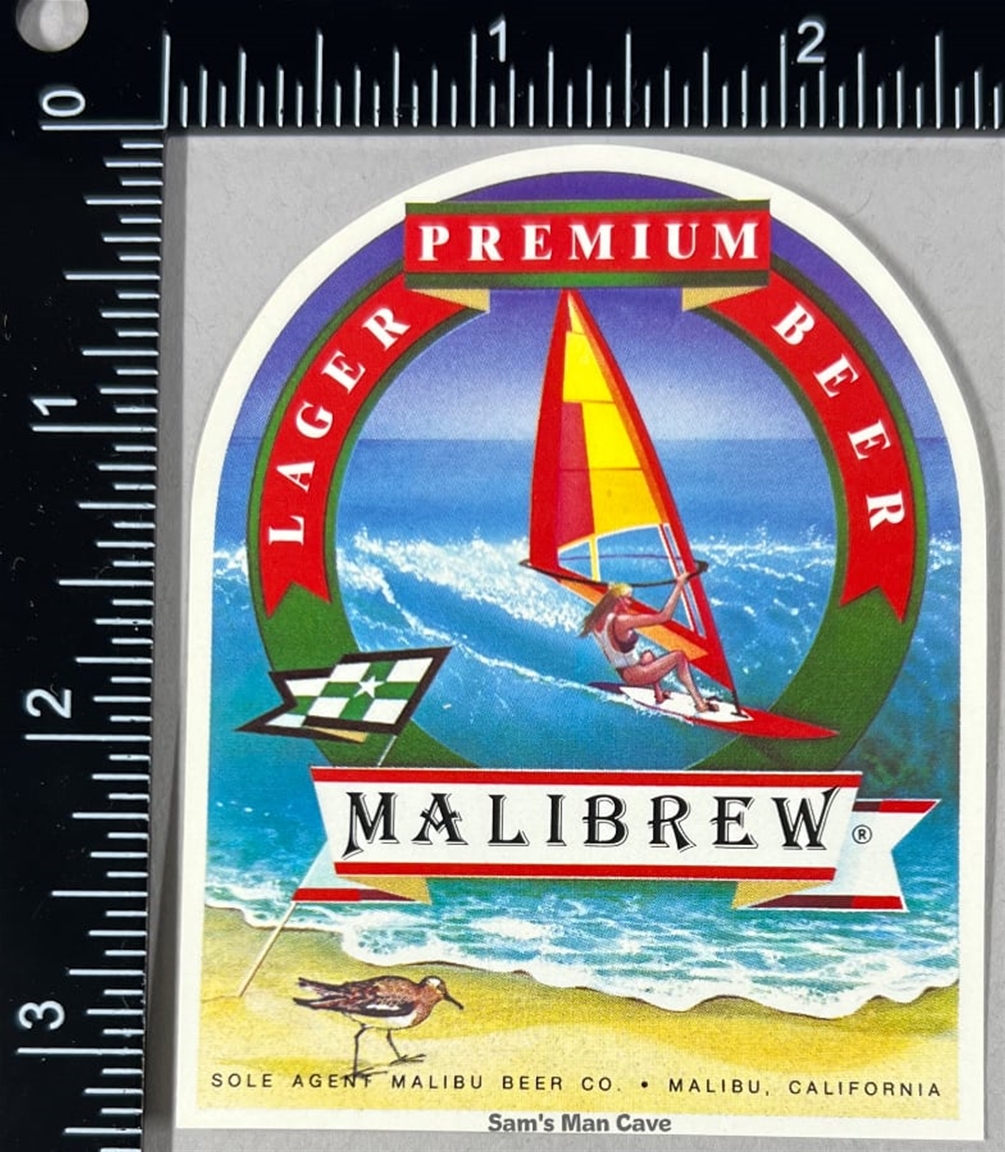 Malibrew Premium Lager Beer Label