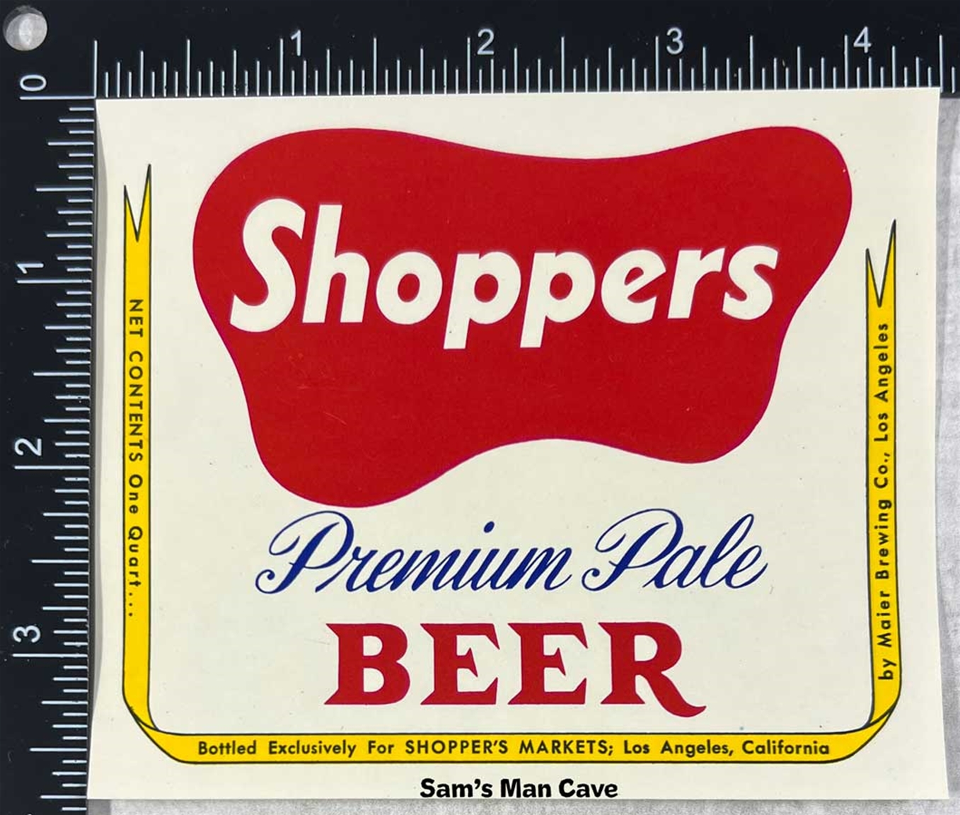 Shopper Premium Pale Beer Label