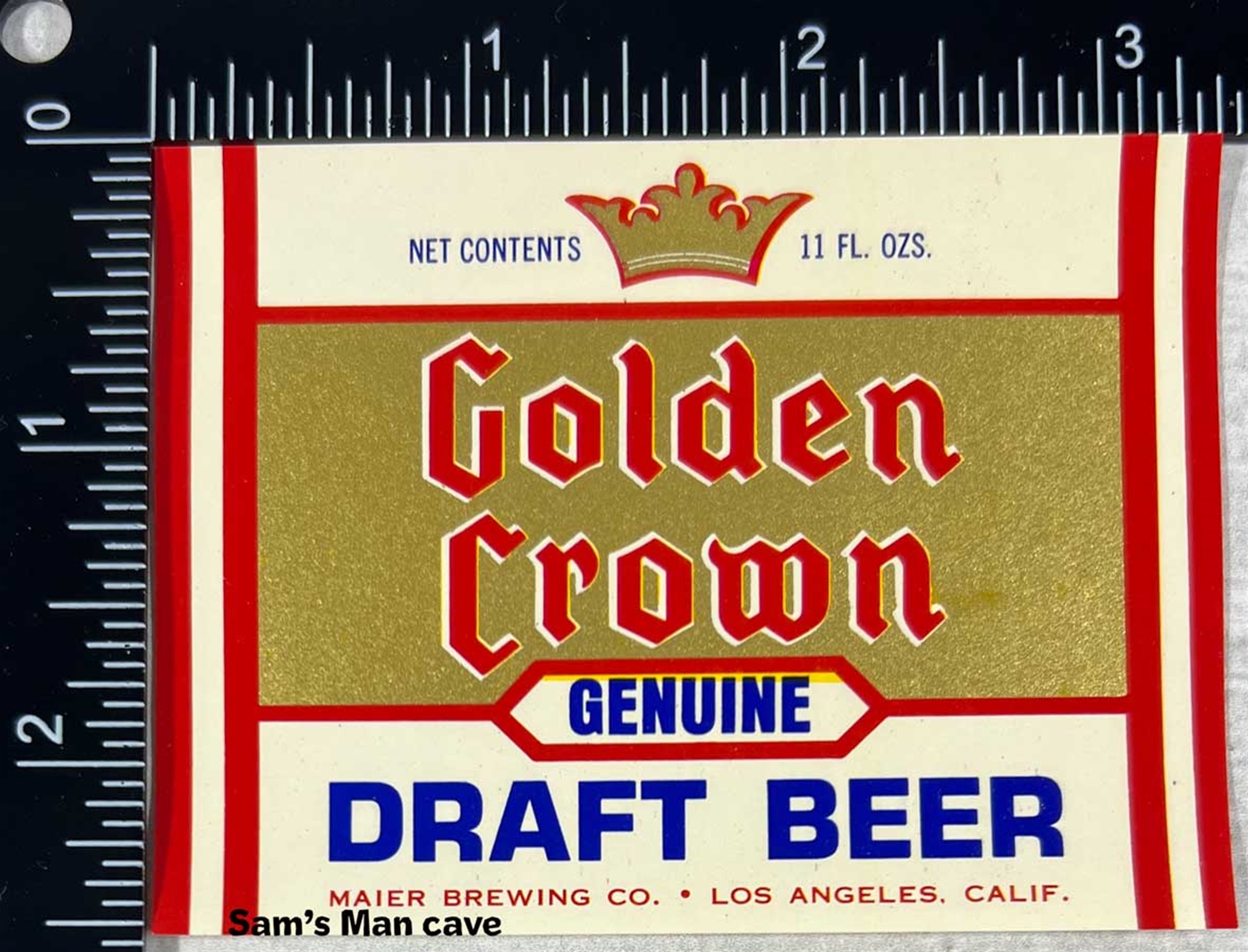 Golden Crown Draft Beer Label