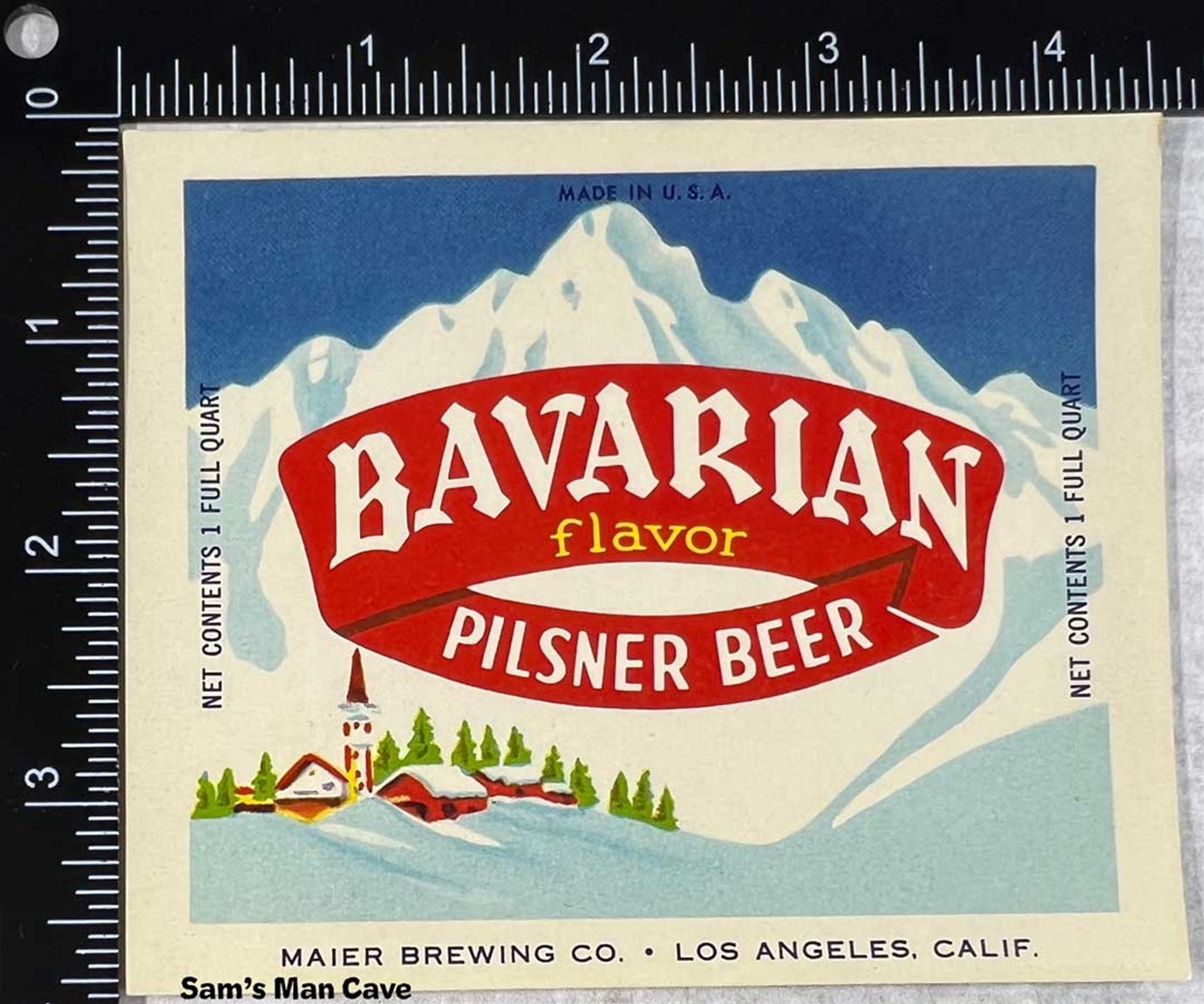 Bavarian Flavor Pilsner Beer Label