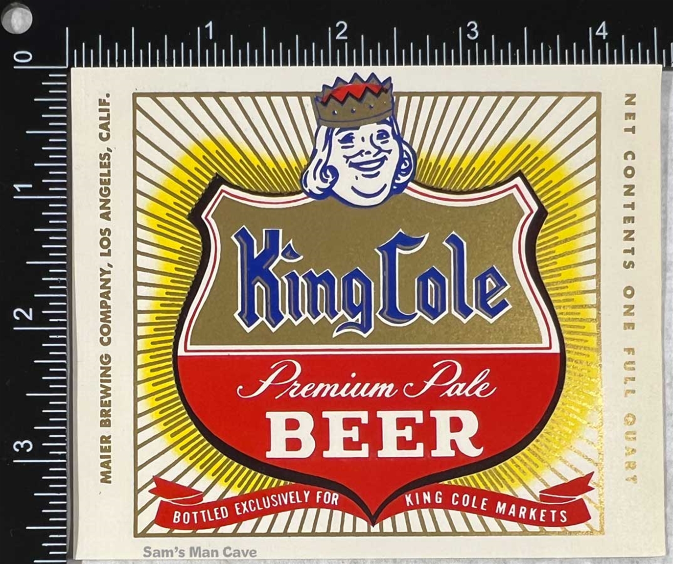 King Cole Premium Pale Beer Label