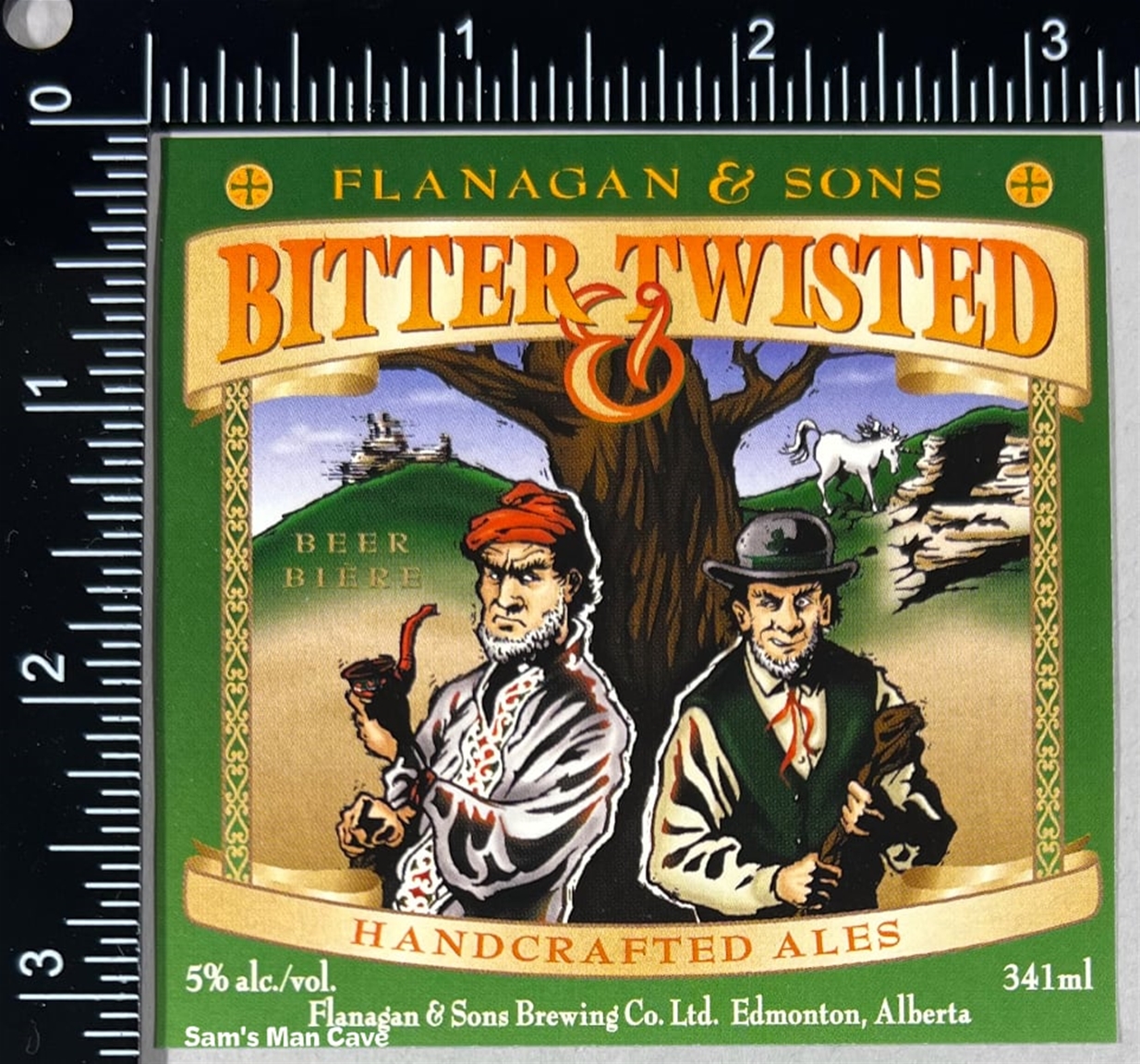 Flanagan & Sons Bitter & Twisted Ale Label 