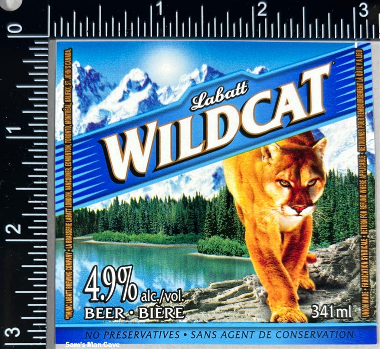 Labatt Wildcat Beer Label 