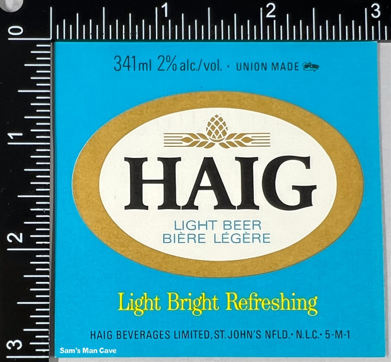 Haig Light Beer Label