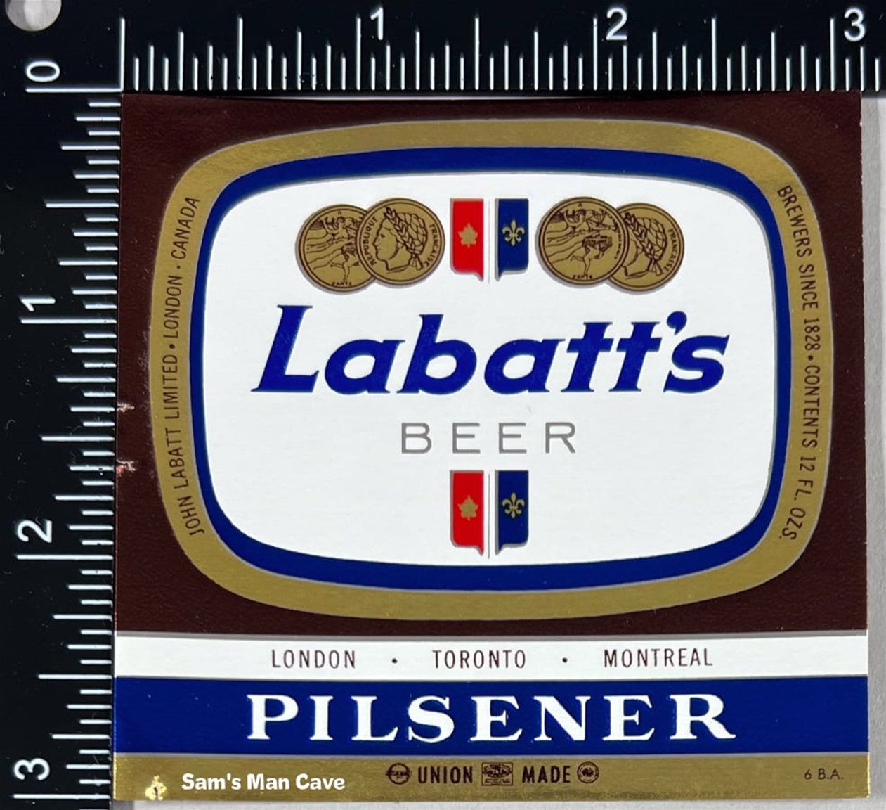 Labatt's Pilsener Beer Label 