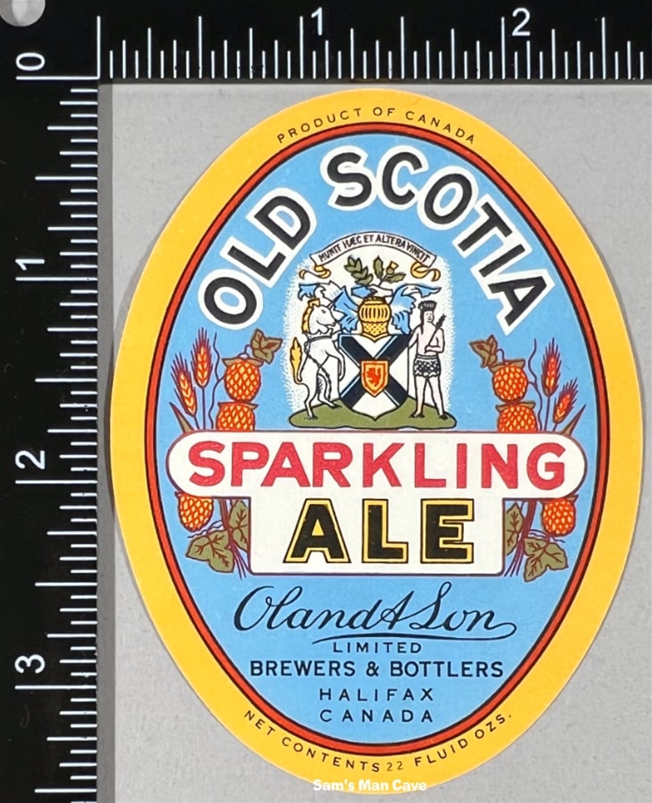 Oland Old Scotia Sparkling Ale Label 