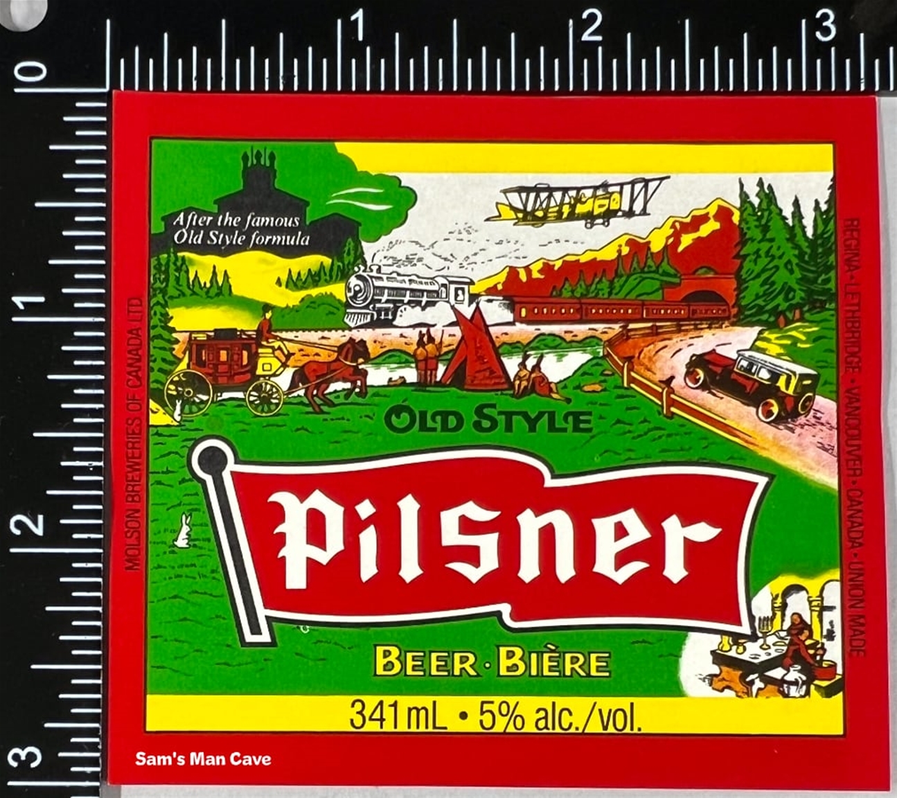 Old Style Pilsner Beer Bière Label