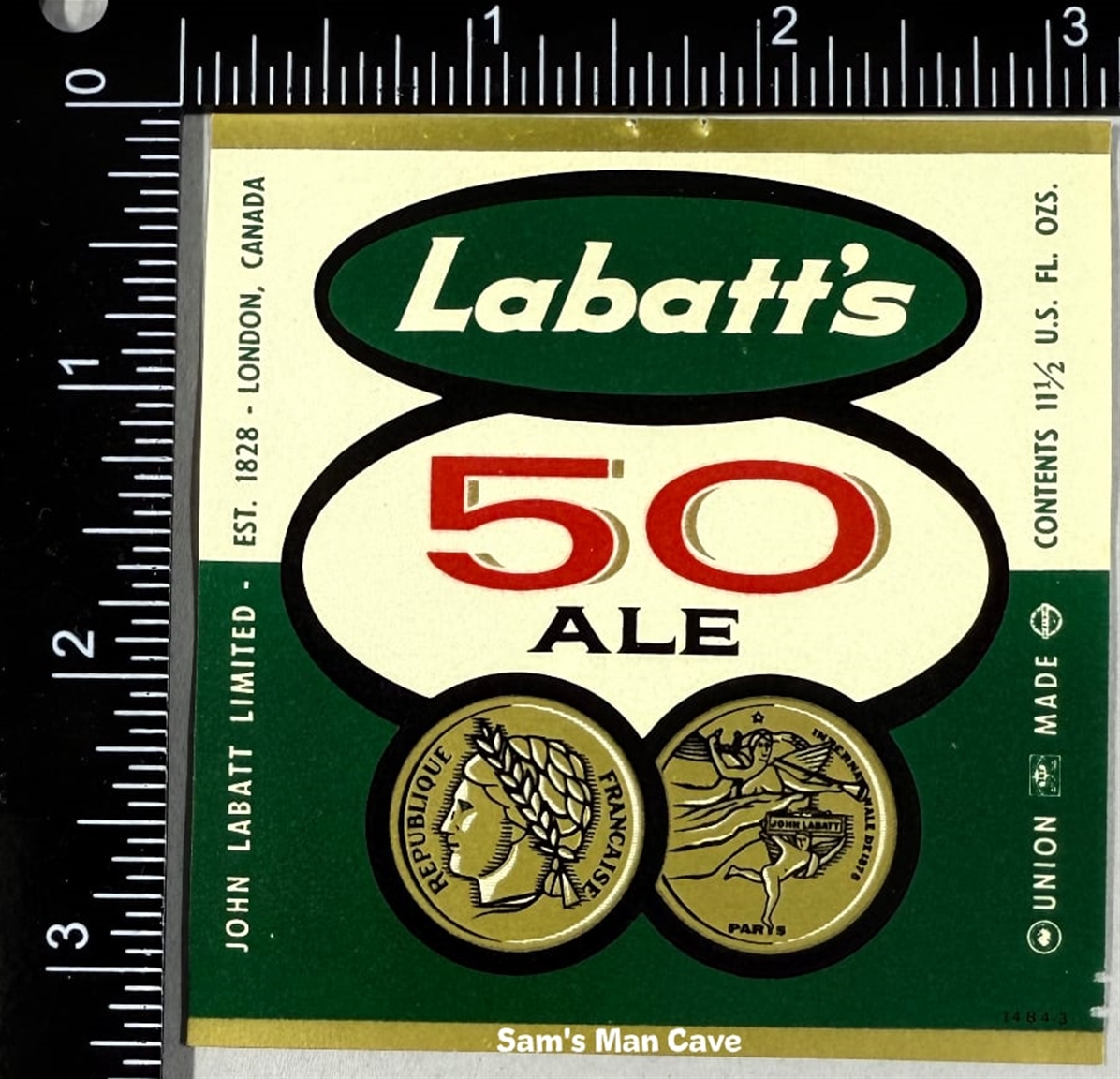 Labatt 50 Ale Label 