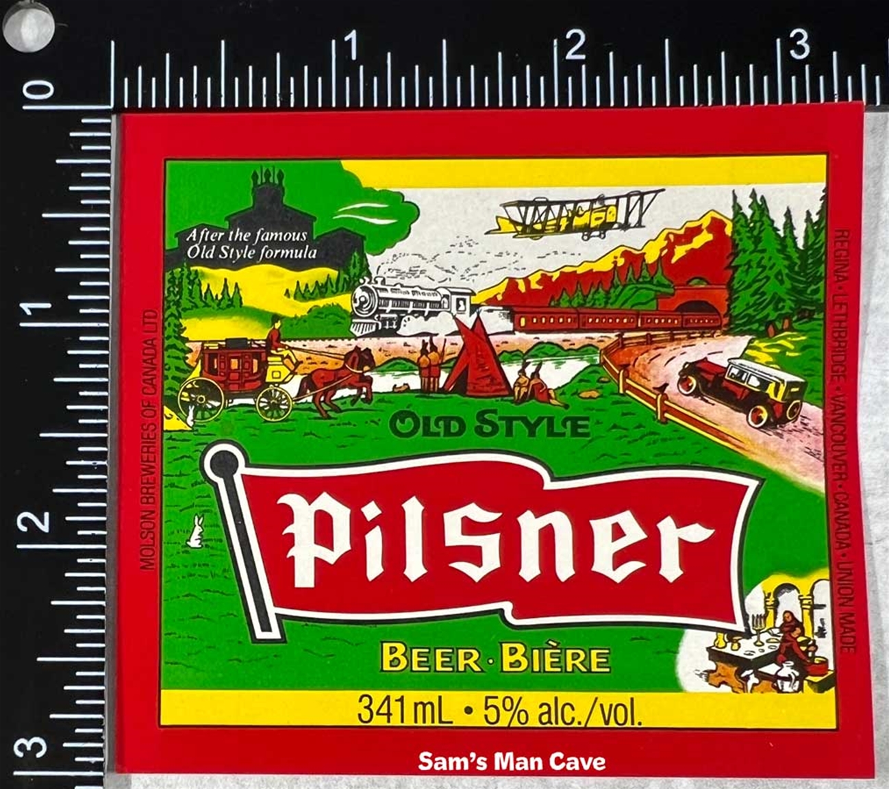 Old Style Pilsner Beer Bière Label