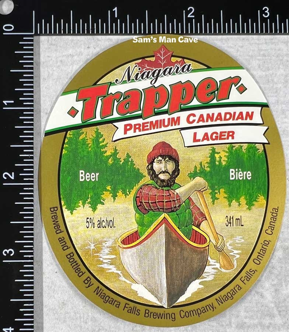 Niagara Trapper Premium Canadian Lager Label