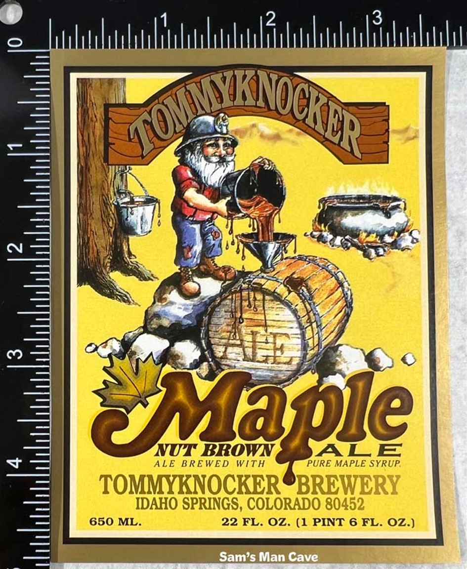 Tommyknocker Maple Nut Brown Ale Label