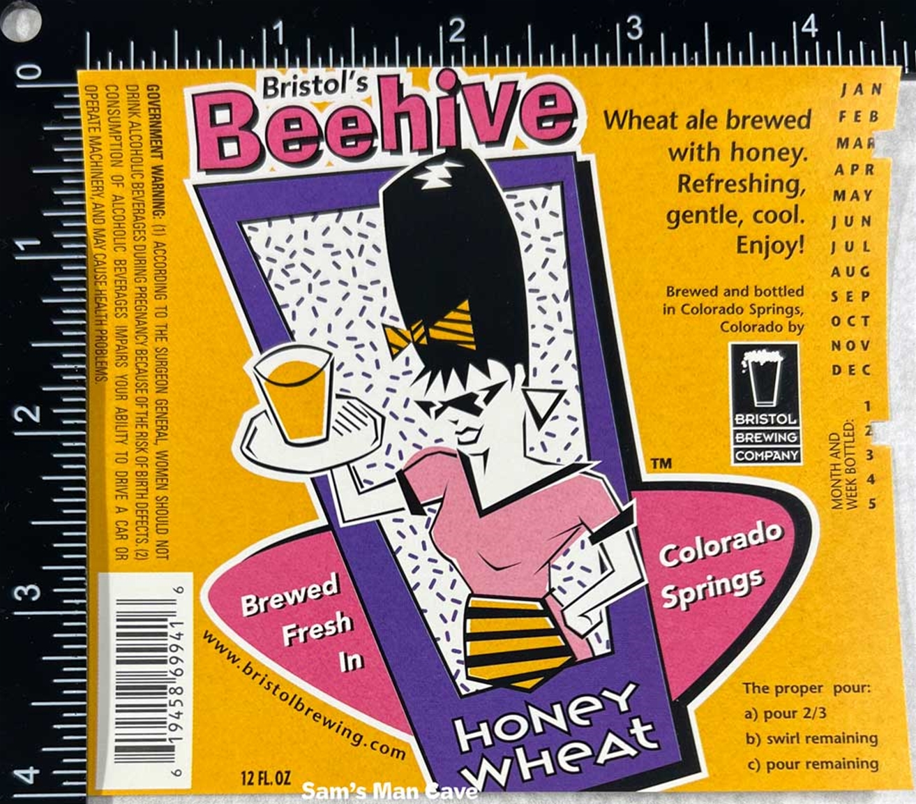 Bristol Brewing Beehive Honey Wheat Label