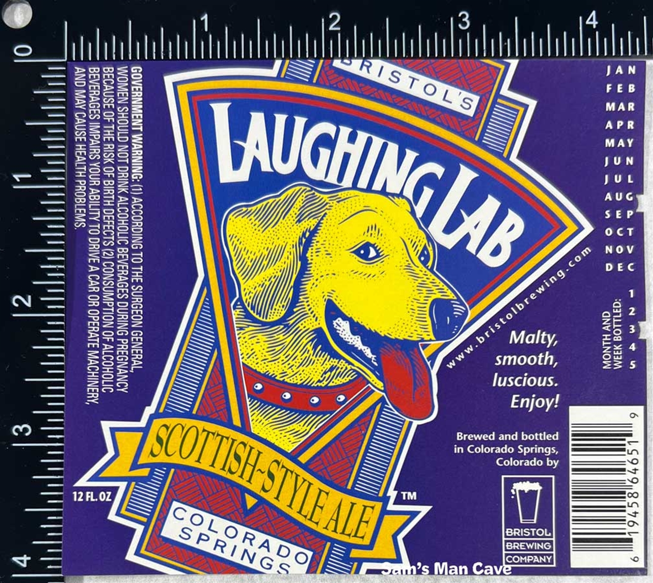 Bristol Brewing Laughing Lab Ale Label