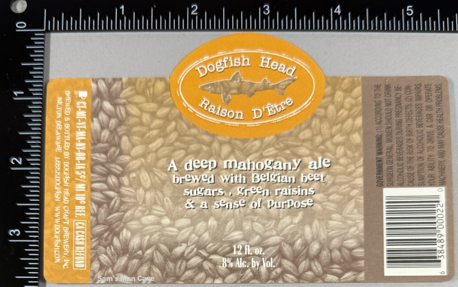 Dogfish Head Raison D'Etre Label