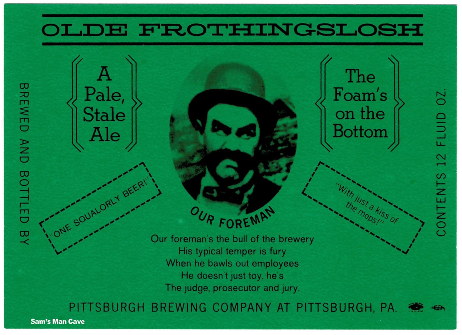 Olde Frothingslosh Ale Label