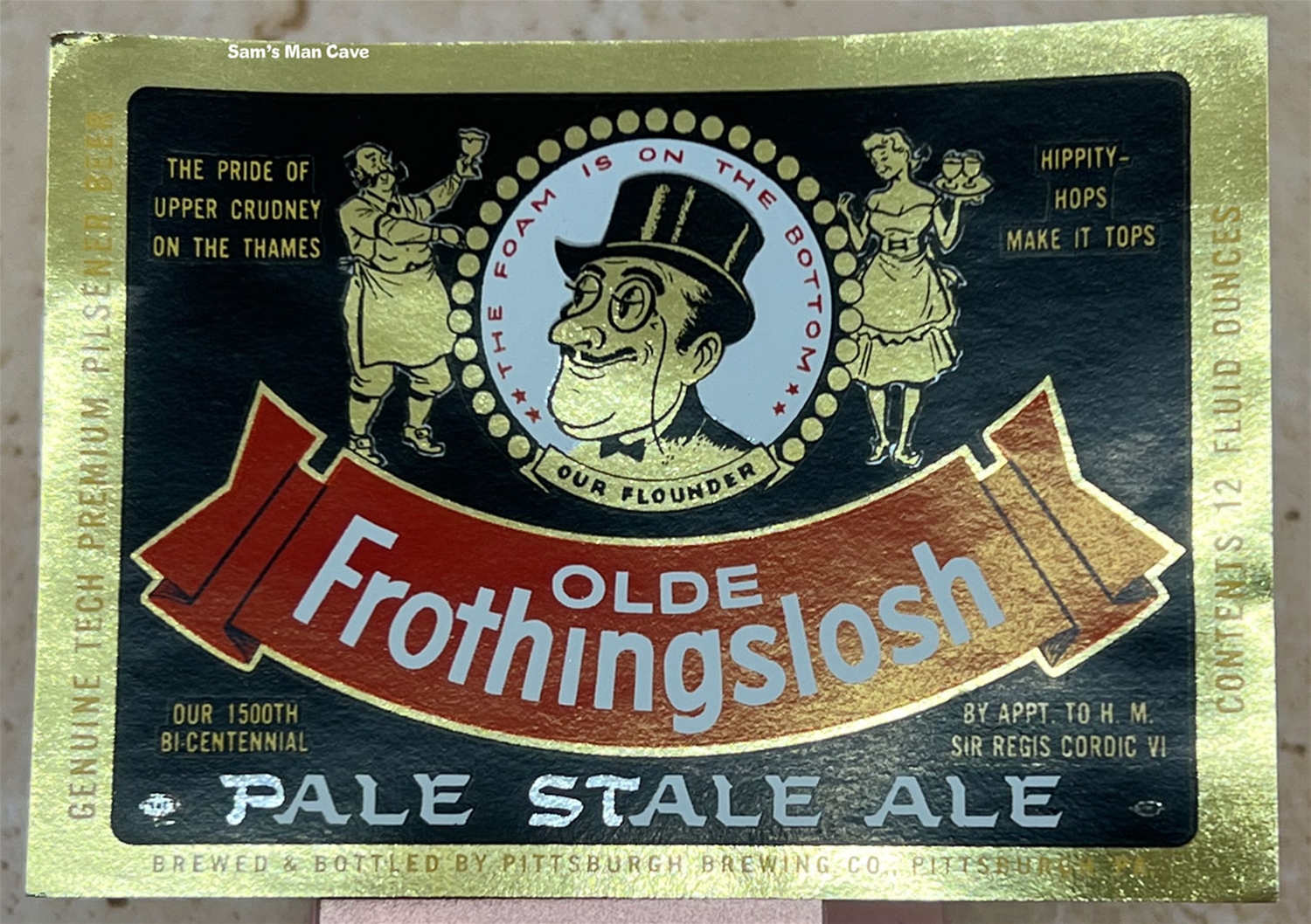 Olde Frothingslosh Pale Stale Ale Label