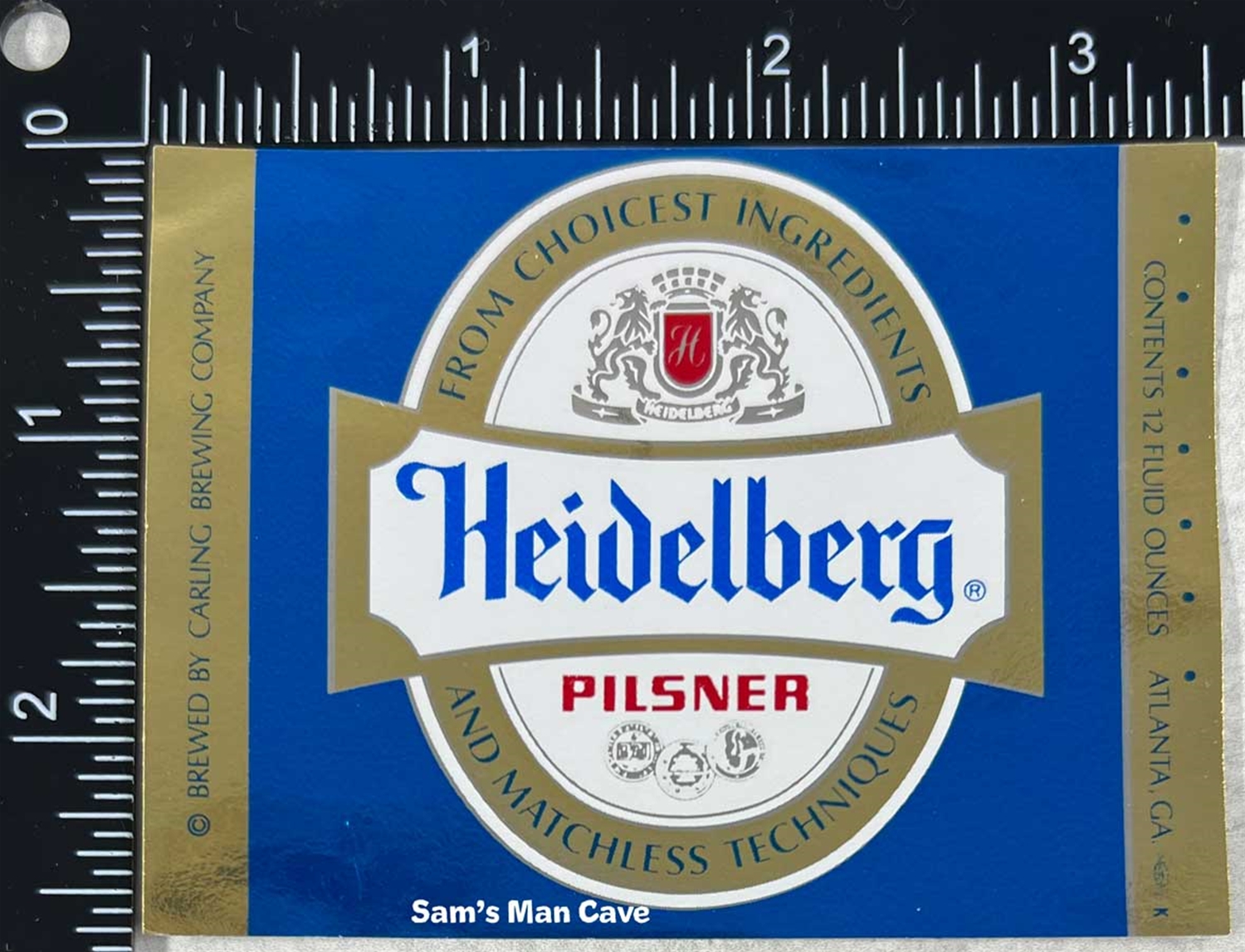 Heidelberg Pilsner Beer Label