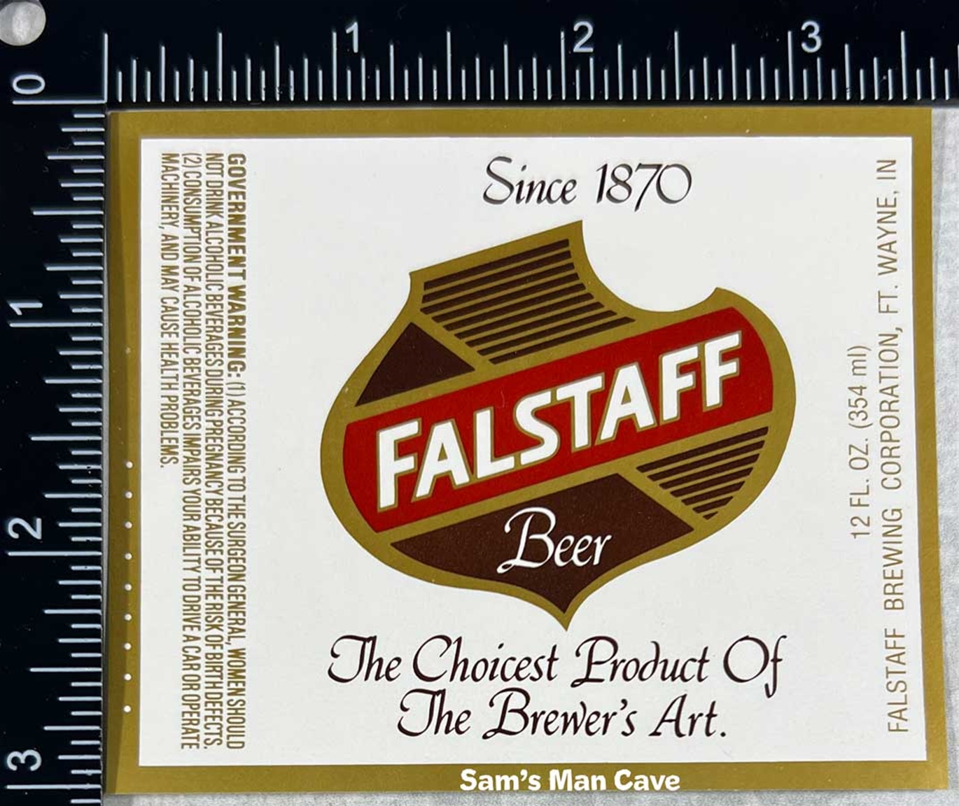 Falstaff Beer Label