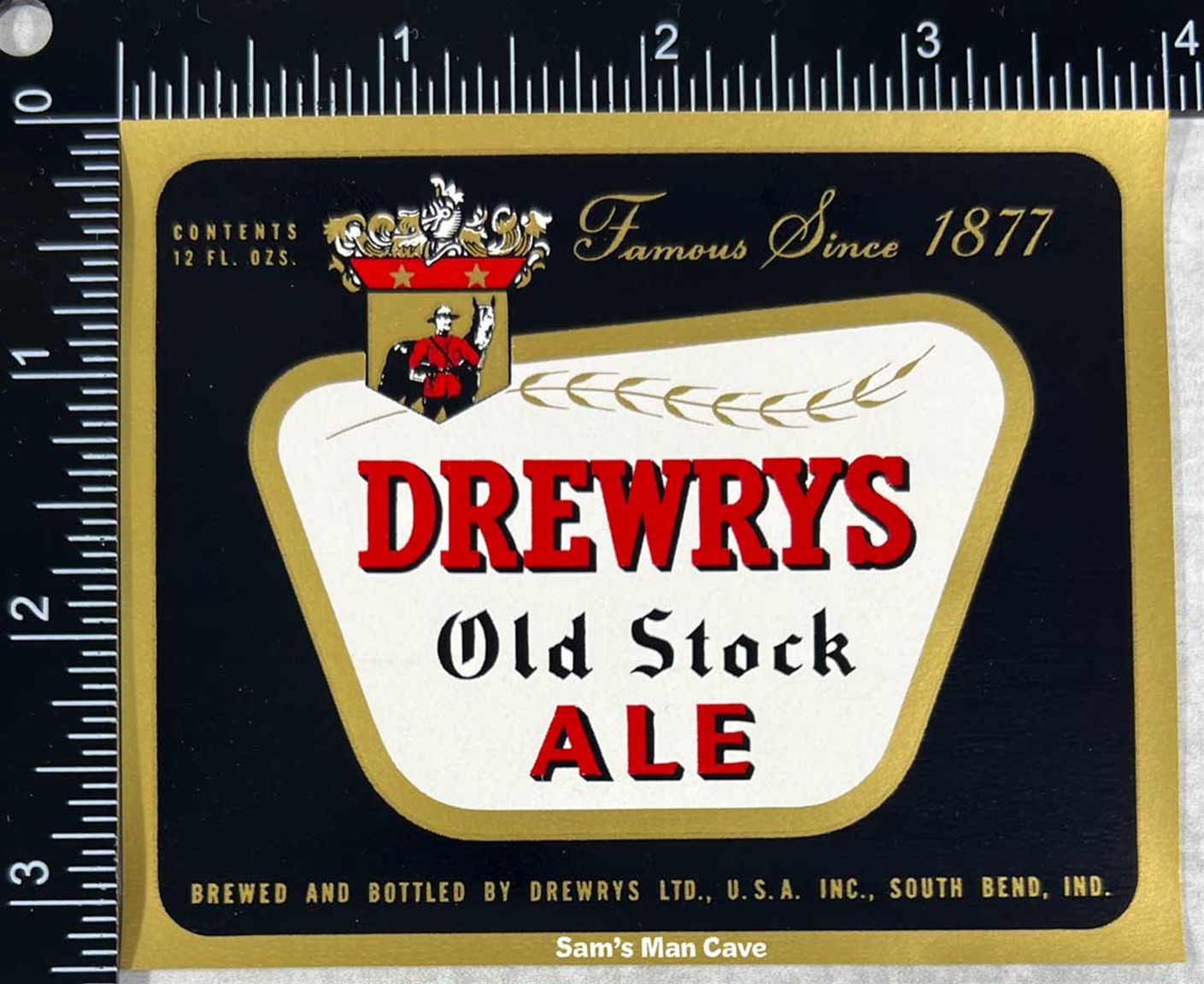 Drewrys Old Stock Ale Label