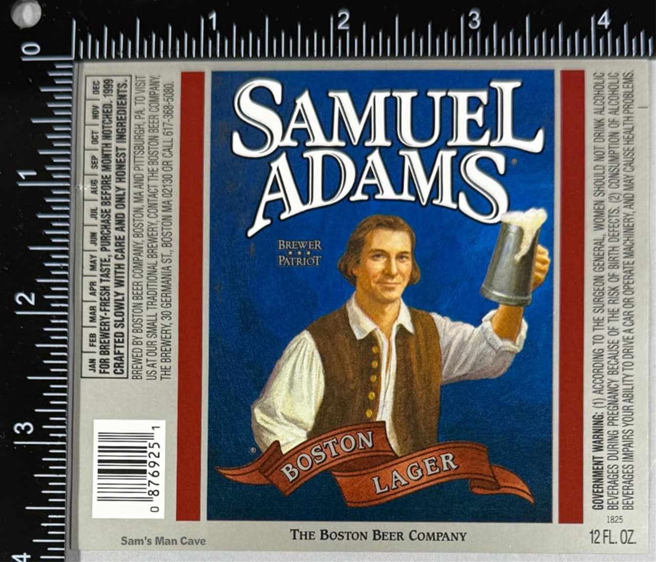 Samuel Adams Boston Lager Label