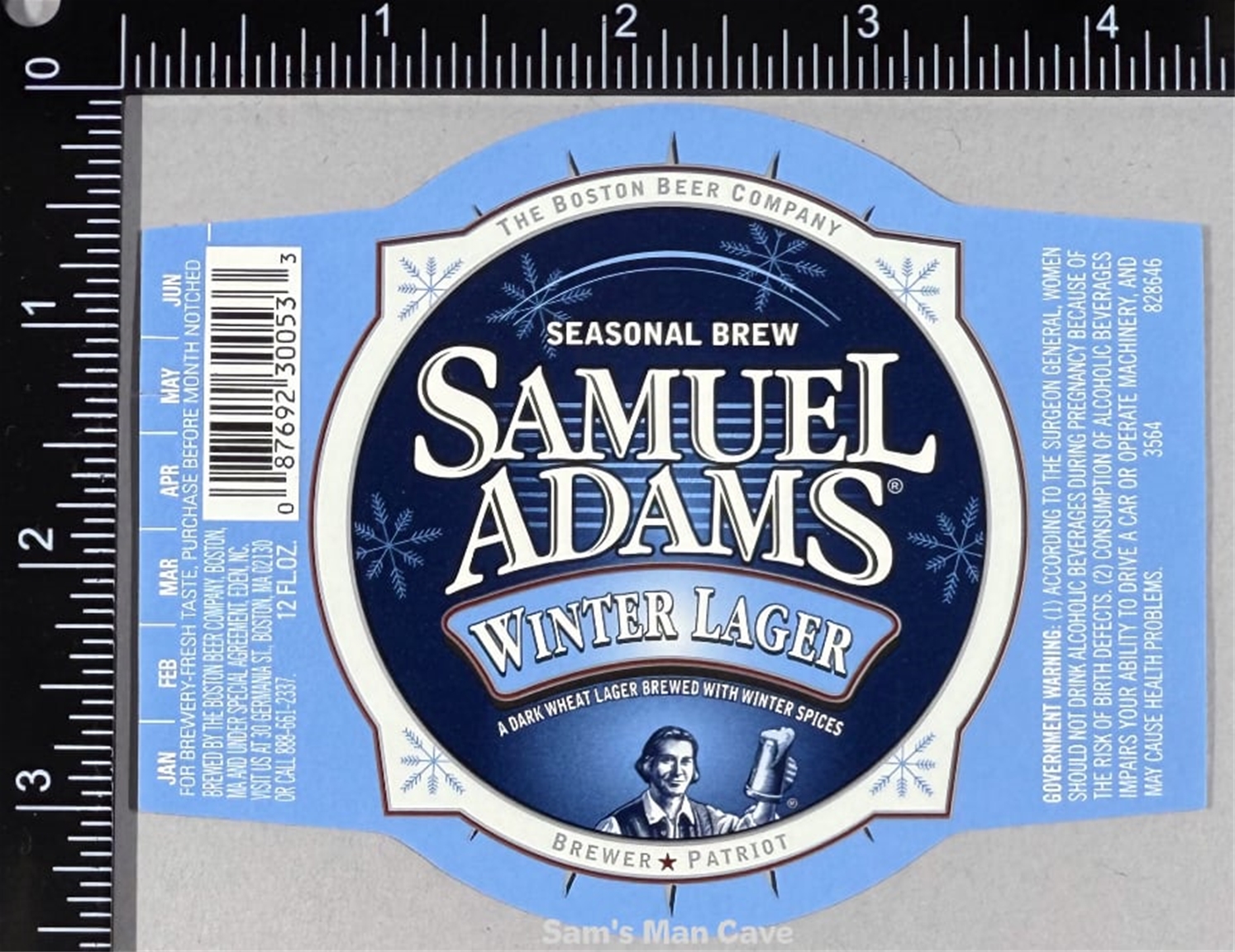 Samuel Adams Winter Lager Label