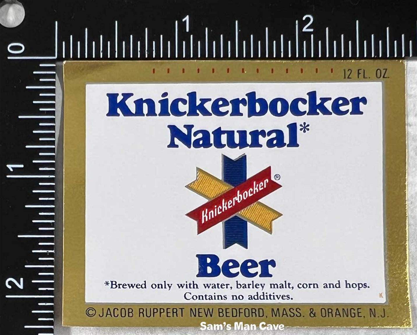 Knickerbocker Natural Beer Label