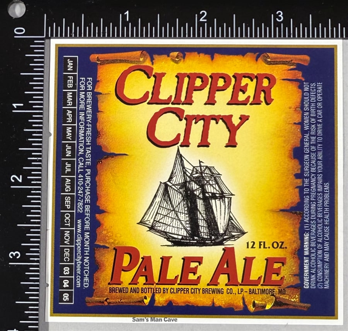 Clipper City Pale Ale Label