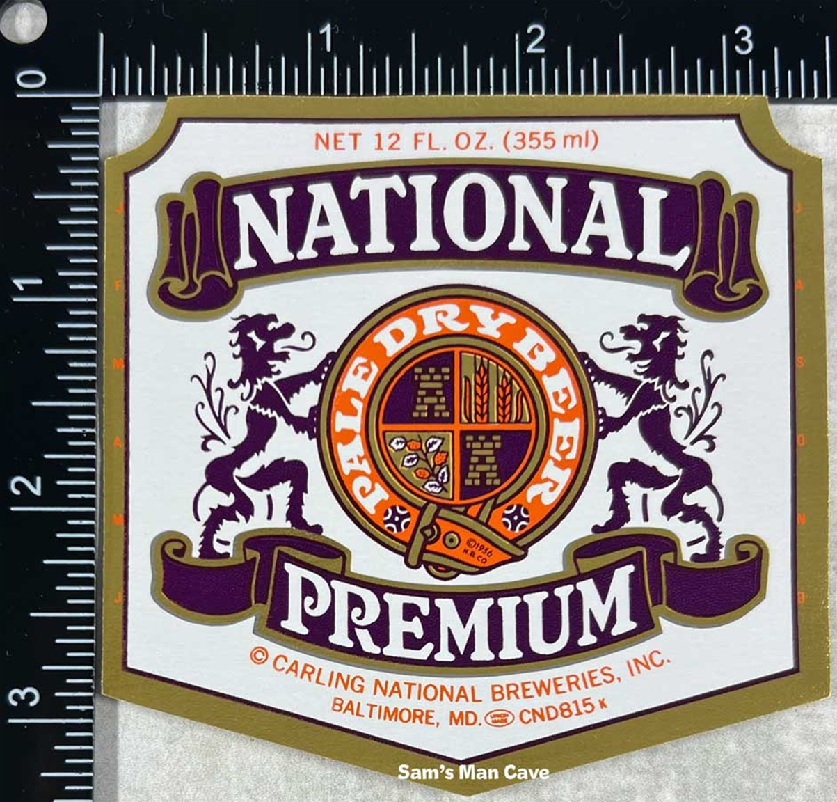 National Premium Beer Label