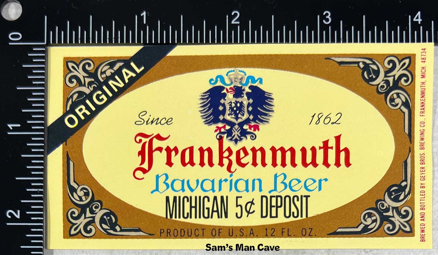 Geyer's Frankenmuth Bavarian Beer Label