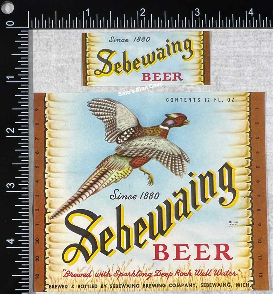 Sebewaing Beer Label with neck 