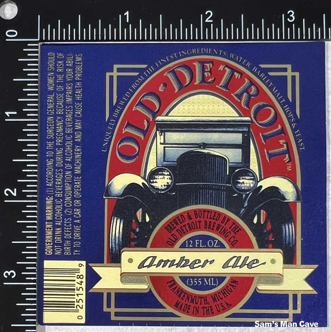 Old Detroit Amber Ale Label