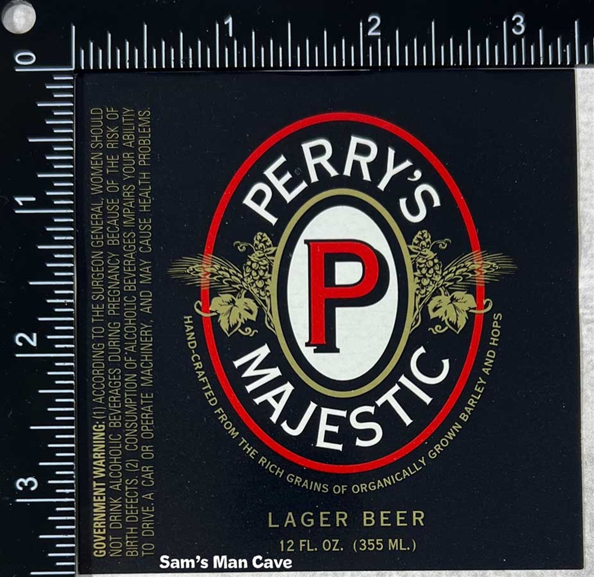 Perry's Majestic Beer Label