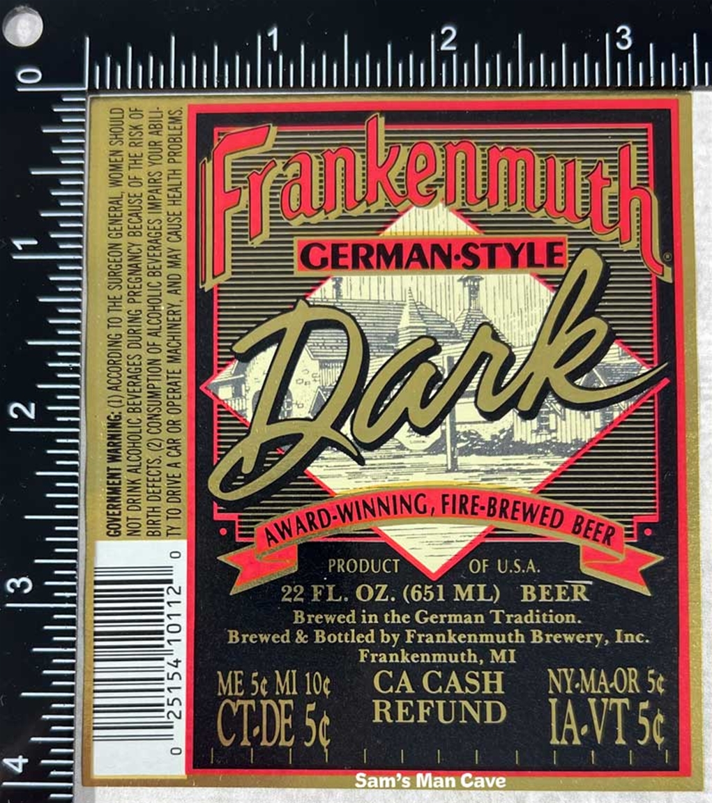 Frankenmuth German Style Dark Beer Label