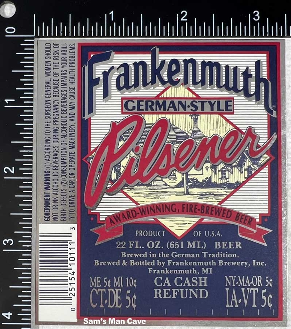 Frankenmuth Pilsener Beer Label