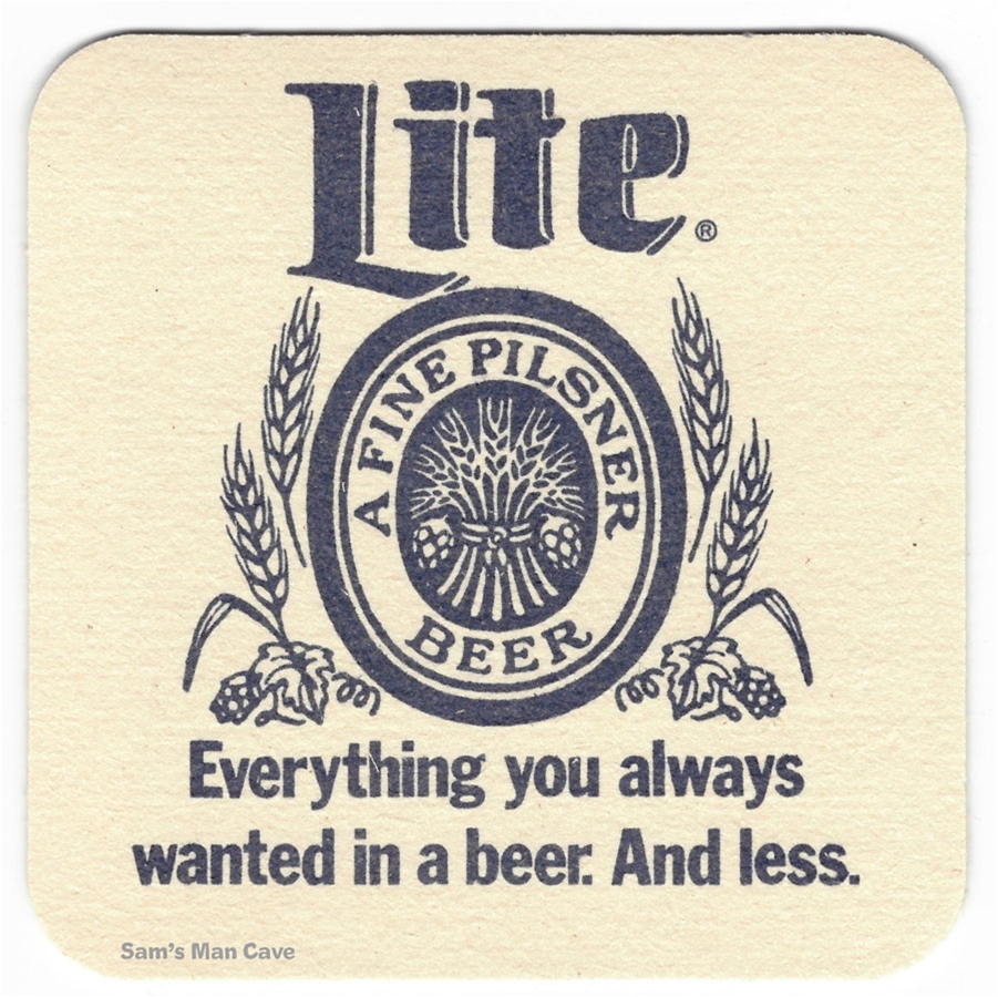 Miller Lite Retro Beer Coaster