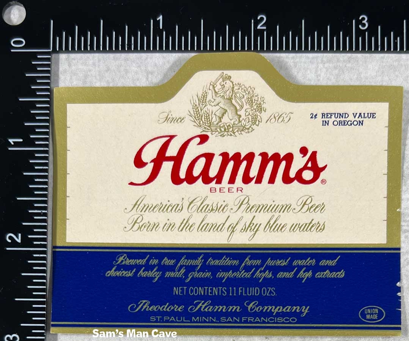 Hamm's Beer Label