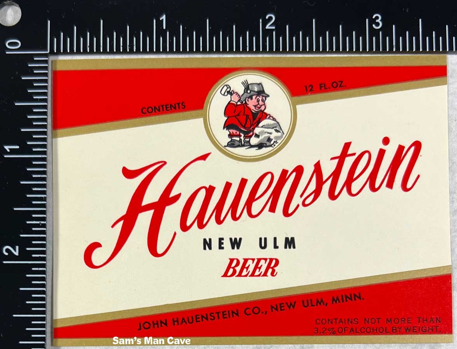 Hauenstein New Ulm Beer Label